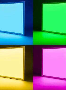 直发光常规嵌入RGBRGBWRGBCW全彩调光色温亮度认证LED面板平板灯