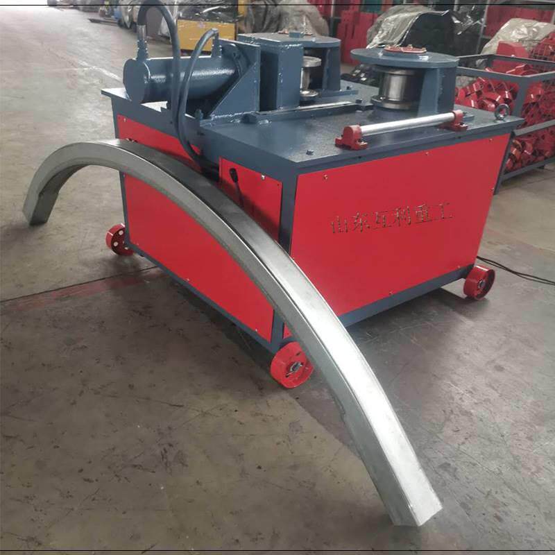 山东槽钢卷圆机板材角铁盘圆机五金制品大方管槽钢弯弧机