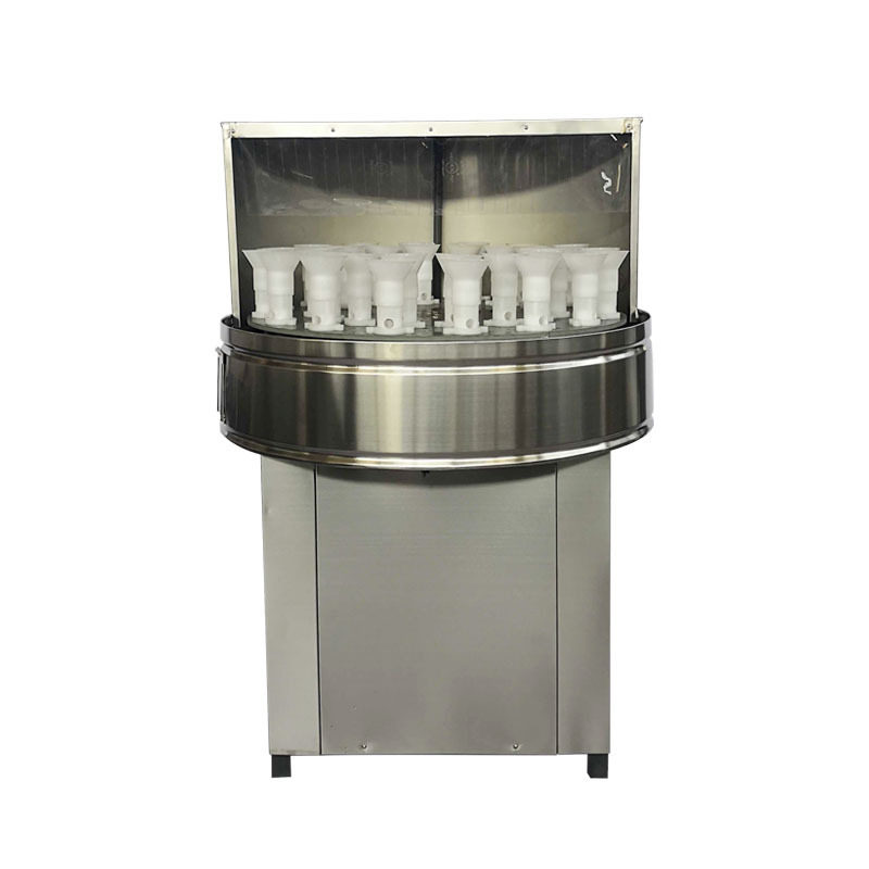 库半自动圆盘洗瓶机32头冲瓶机 玻璃瓶小型冲瓶设备 旋转清洗机厂