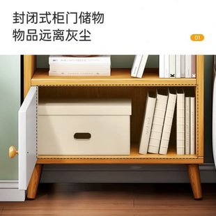 靠卧室落地置物架收纳简易书架家用小型储物架窄缝墙分层客厅书柜