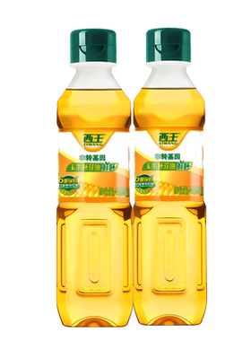 西王 玉米胚芽油鲜胚400ml*2瓶 非转基因 物理压榨食用油