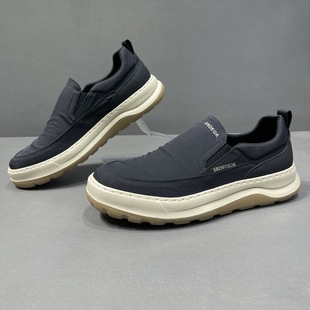 2026春款男鞋针织布鞋男款单鞋透气软底轻便一脚蹬男士休闲鞋子男
