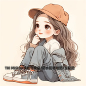 贴纸汽车摩托车划痕贴纸电脑行李箱防水贴 小女孩个性 新款 可爱