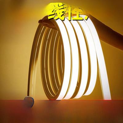 V硅酮灯带Led灯条柔性软户外防水面贴线灯带槽嵌入式线灯