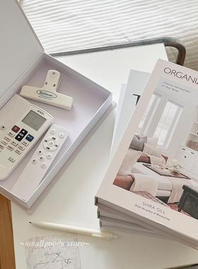 高级感遥控器收纳盒桌面客厅茶几杂物整理盒神器玄关餐桌收纳盒