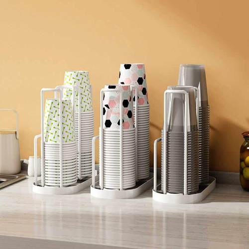 杯架杯子置物架一次性杯子取杯器纸杯架咖啡杯盖吧台放置架子