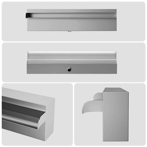 不锈钢瀑布出h水口流水槽流水墙水幕水景墙装饰造景观鱼池花园庭