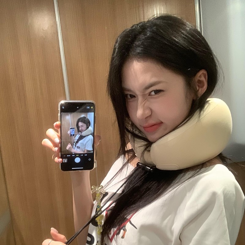 u型枕旅行可携式长途飞机可收纳坐高铁坐车M脖枕护颈椎靠枕睡觉神