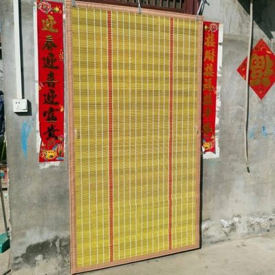 室外日门帘夏季防蚊口入户吹家用耐竹晒大门竹帘子竹子风农村的纯