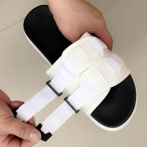 夏脚肿脚伤夏季开口拖鞋防滑骨折肿胀可调节术后下地凉拖鞋特大码