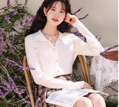 2025新款 金扣polo衫 polo 长袖 小四专享 洋气针织衫 真爱小衫