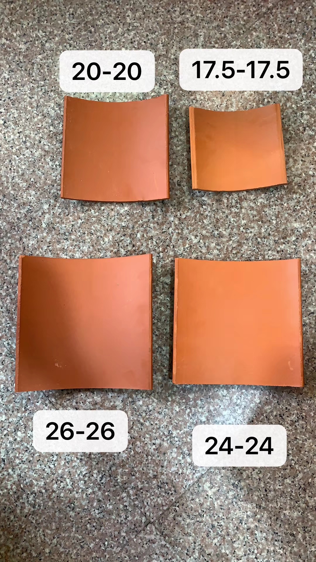 红泥瓦红瓦手工制作屋面瓦四合院庭院装饰红瓦板瓦筒瓦猫头瓦瓦片