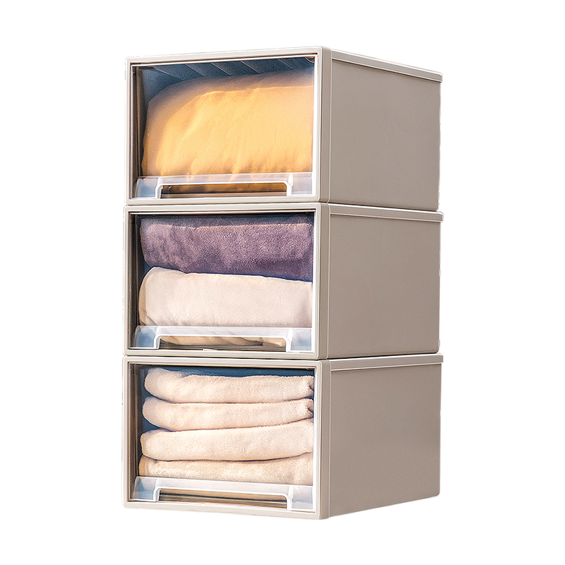 星优抽屉式收纳箱盒透明家用衣物整理箱衣柜收纳盒子衣物储物柜子