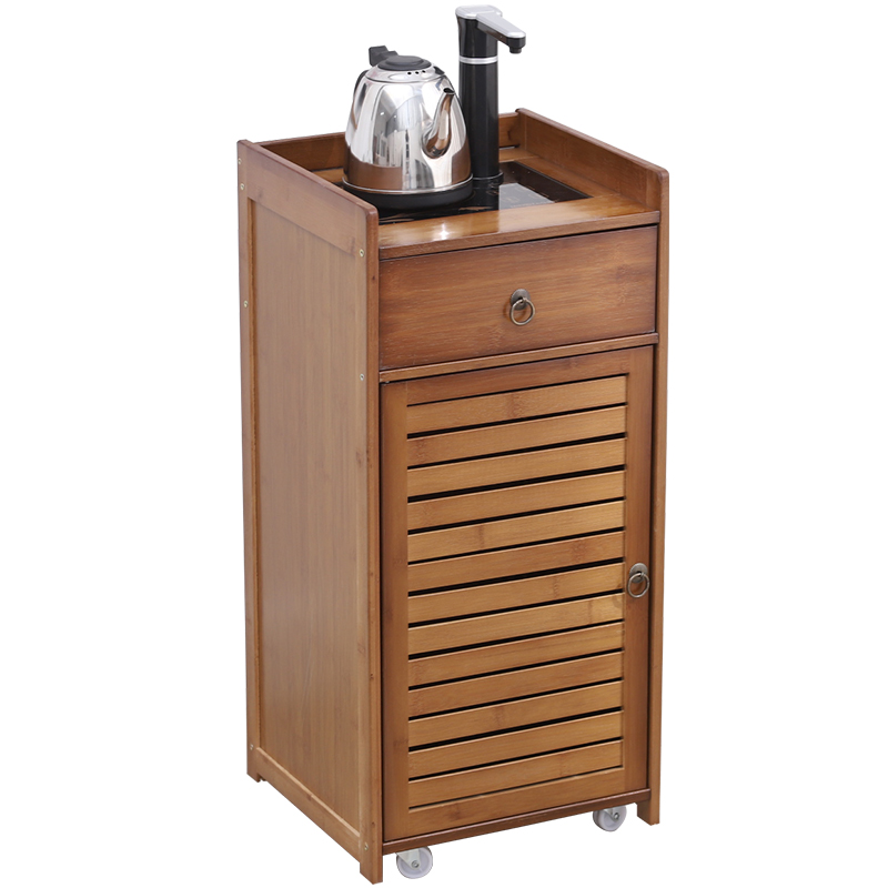 纯净水桶柜自动上水饮水机柜办公室客厅家用移动茶水柜桶装水架子