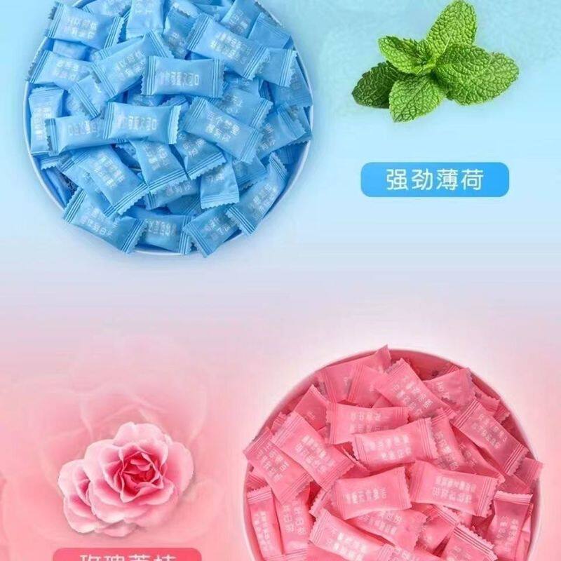 无糖薄荷糖清新口气情话口香糖商用水果喜糖招待糖果散装零食批发