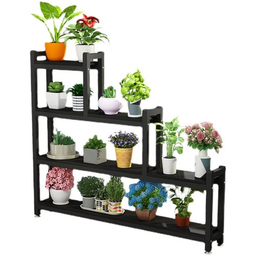 花架阳台多层客厅落地置物架飘窗多肉花盆架塑料板铁艺植物架子