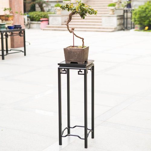 新中式铝合金花架艺术花几植物架阳台绿植架客厅落地盆景架多功能