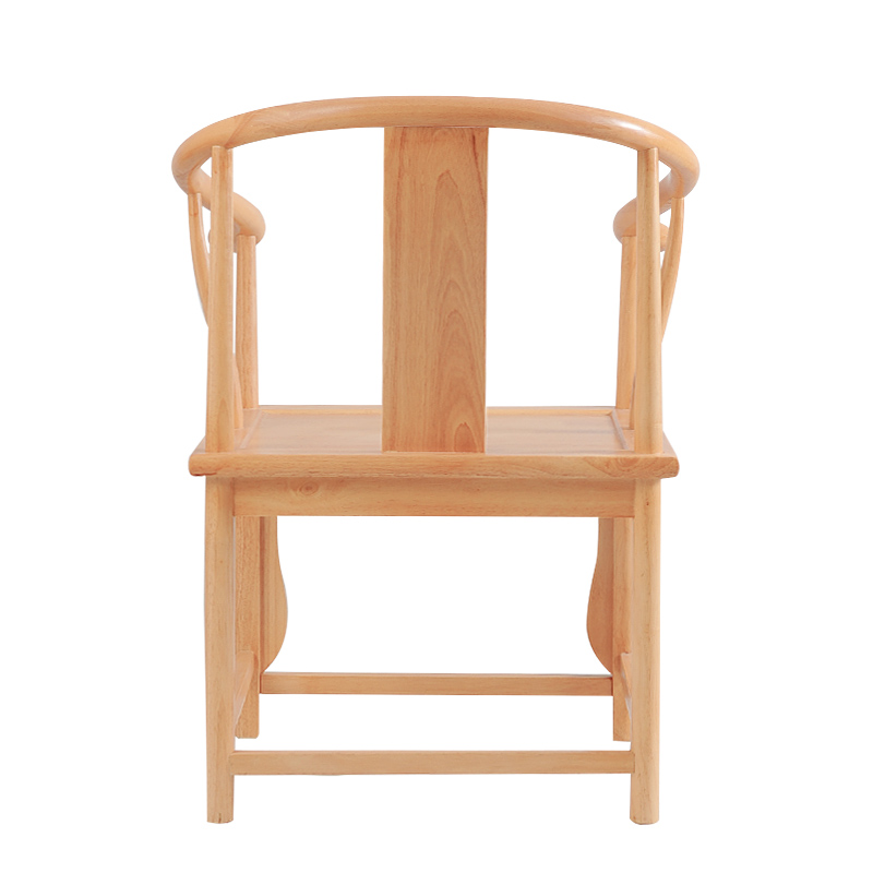 中式圈椅主人椅新中式太师椅茶桌椅子实木扶手明式官帽椅古典家具