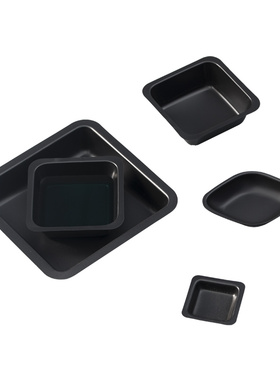 实验室称量舟 方形菱形称量盘 塑料称量皿 天平称量船 黑色 白色