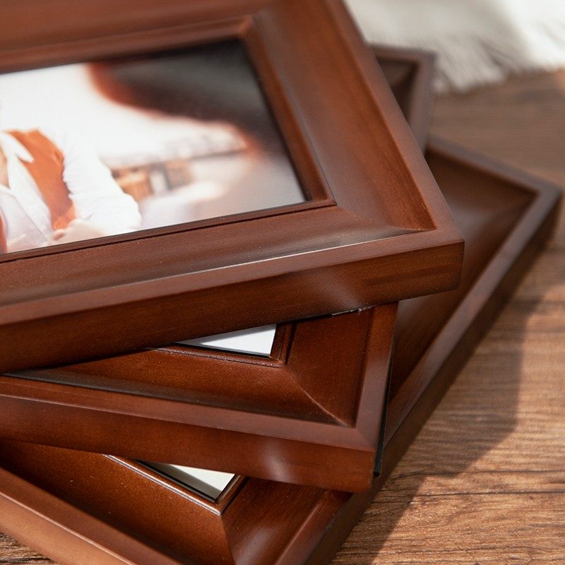 约美欧式宽边摆台像框 6 7 810寸简约实木相框打印洗照片做成像框