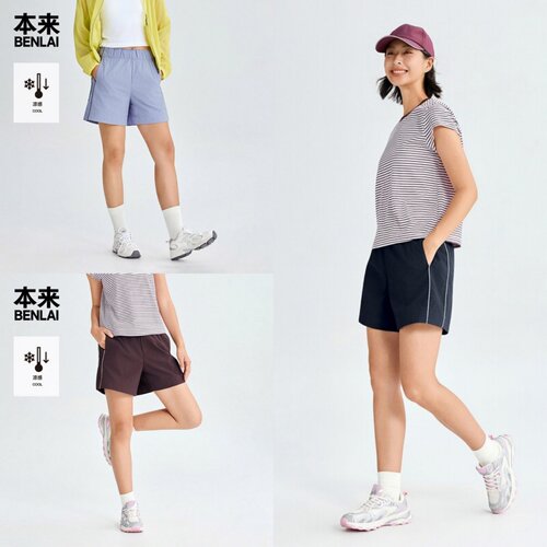 本来国内正品代购BNT660018女士凉感休闲短裤运动裤2026夏新款