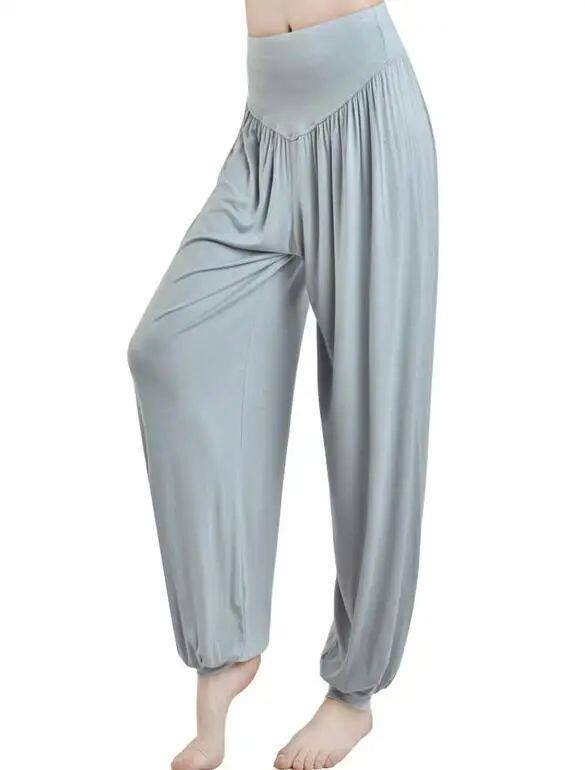 1 개|몫 여성 레이디 하렘 바지 모달 솔리드 롱 바지 배꼽