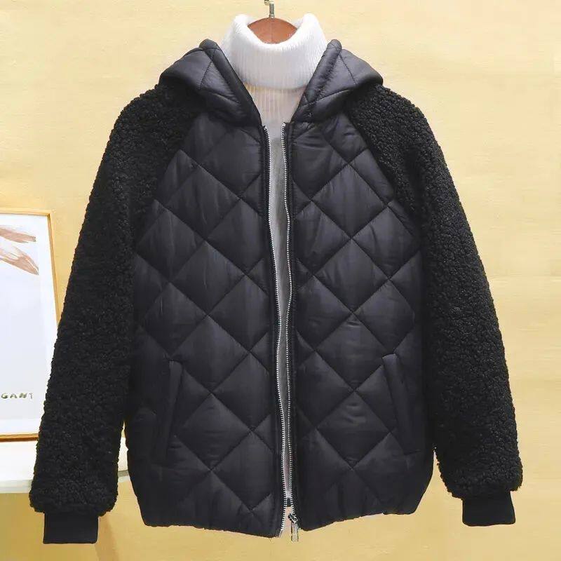 THIN LIGHT DOWN COTTON JACKET FEMALE SHORT COAT AUTUMN WINTE