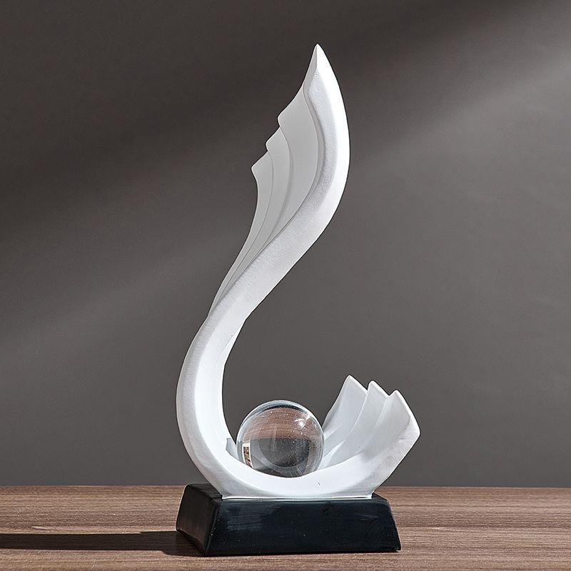 轻奢高档酒柜摆件电视柜玄关展示柜装饰办公室风生水起客厅高级感