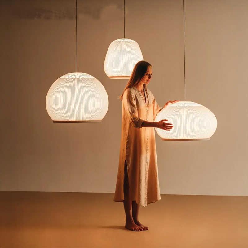 Vibia Knit西班牙设计师氛围吊灯现代奶油风客厅卧室蘑菇落地灯具