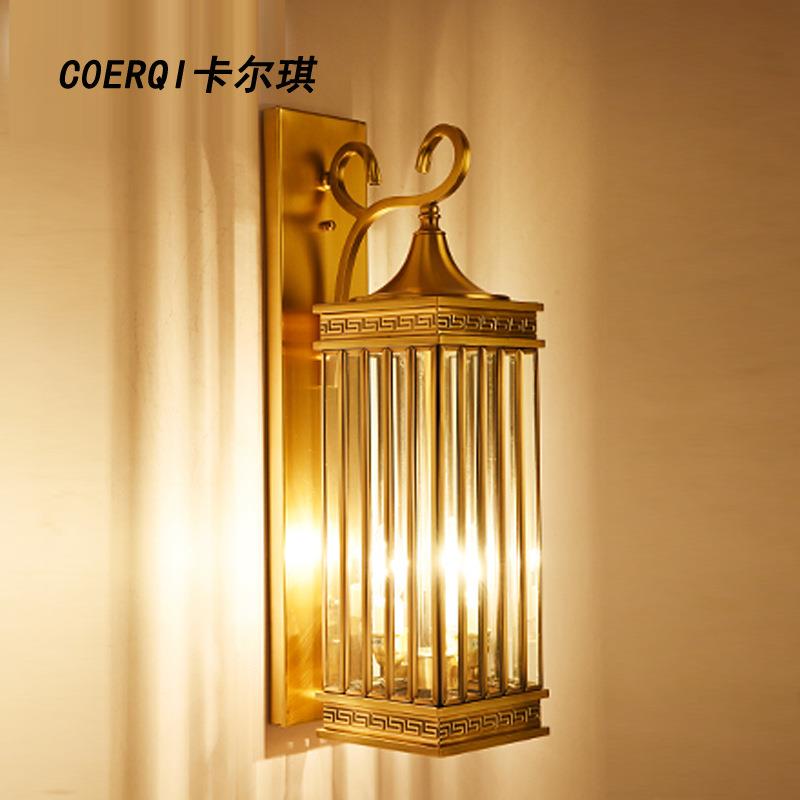 户外防水欧式复古全铜壁灯 防水门柱欧式全铜壁灯 欧式全铜壁灯