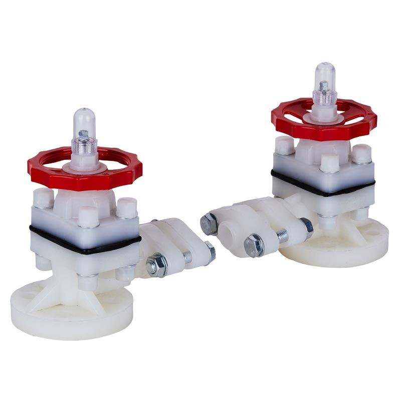 PVDF液面计G41F-10F液位计水位观测仪考克DN15 20 25 32 40 50