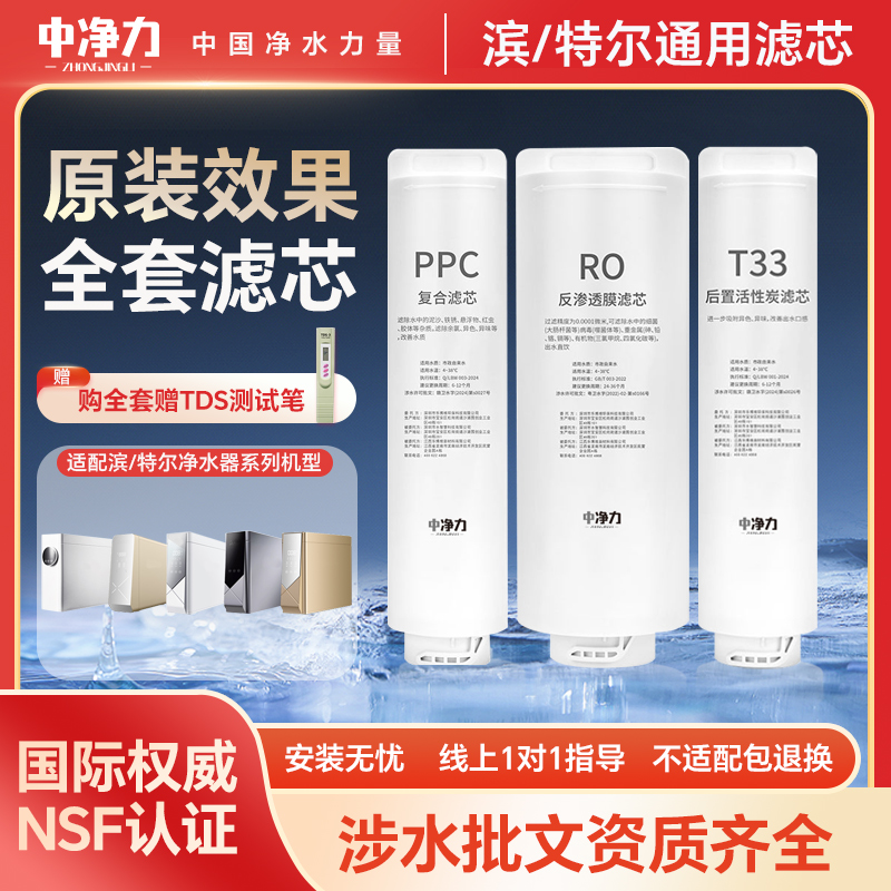 中净力适配滨特尔净水机器滤芯U440-D31-11/V3/4000/7000-A/S2000