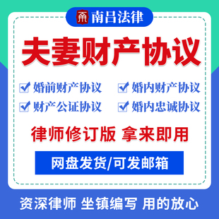 婚内财产协议书婚前协议婚姻房产约定合同债权债务夫妻婚内协议书