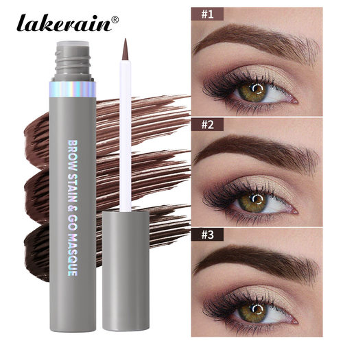 跨境彩妆lakerain眉笔眉毛部染色笔液体染眉膏Brow Stain & Go Ma