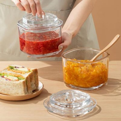 罐食品级果酱瓶日本泡菜罐头腌菜加厚储存密封罐辣椒酱空瓶子玻璃
