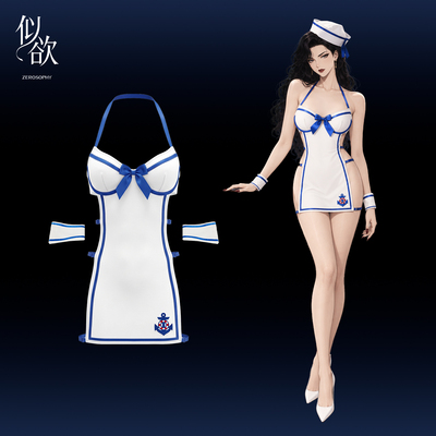 似欲Zerosophy「Sailor Moon」清纯蓝白水手服性感制服内衣cos诱