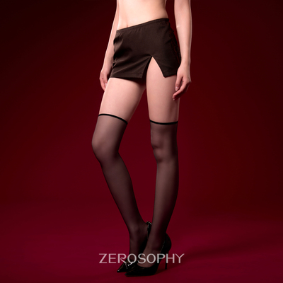 Zerosophy3D性感高透窄边长筒袜