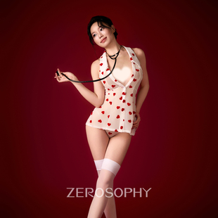 Zerosophy「针爱」性感制服透视网纱睡裙白衣天使qq内衣睡衣cos女