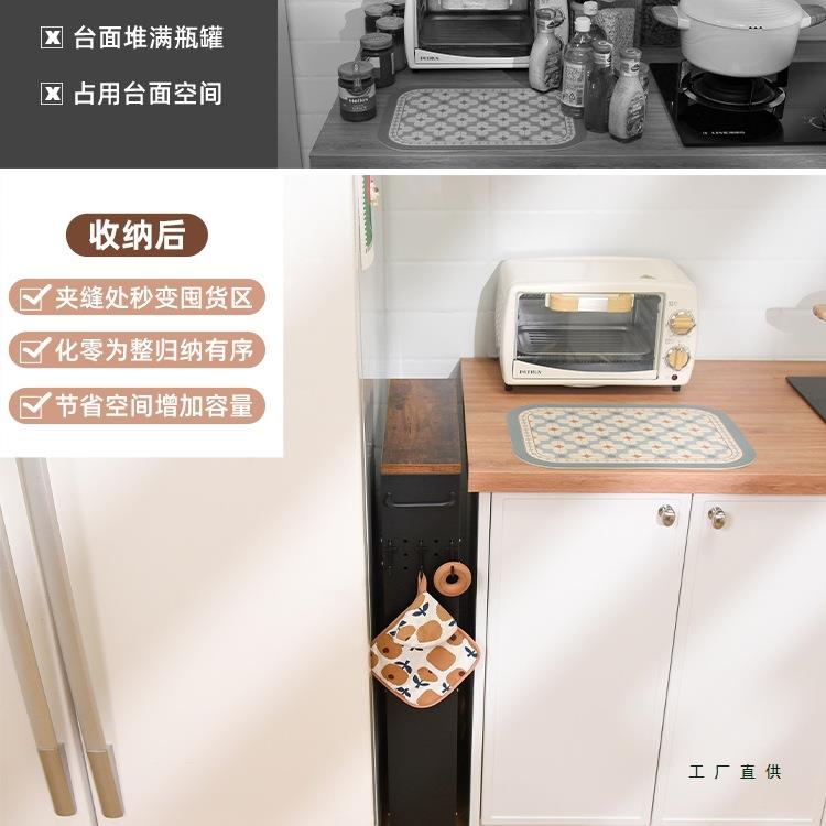 13cm厨房移动窄夹缝收纳柜餐边柜厕所储物卫生间浴室缝隙置物架