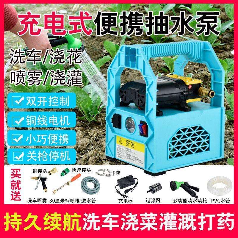 充电式抽水泵小型锂电动家用户外农村农田农用浇菜灌溉神器浇水机