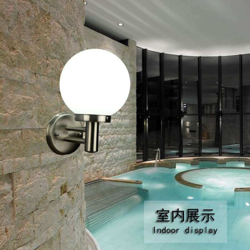 户外壁灯防水外墙灯阳台灯别墅庭院灯圆球灯不锈钢楼梯走廊过道灯