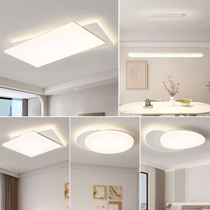 现代简约LED创意客厅灯智能全光谱吸顶灯主次卧书房极简全屋灯具