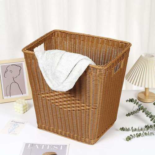 仿藤编脏衣篮卧室大号洗衣篓酒店民宿浴巾筐换洗衣服收纳篮玩具桶