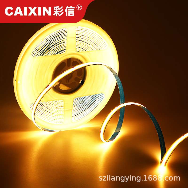 COB灯带12伏24V低压自粘软灯条2835线条柔性幻彩led双色流水灯带