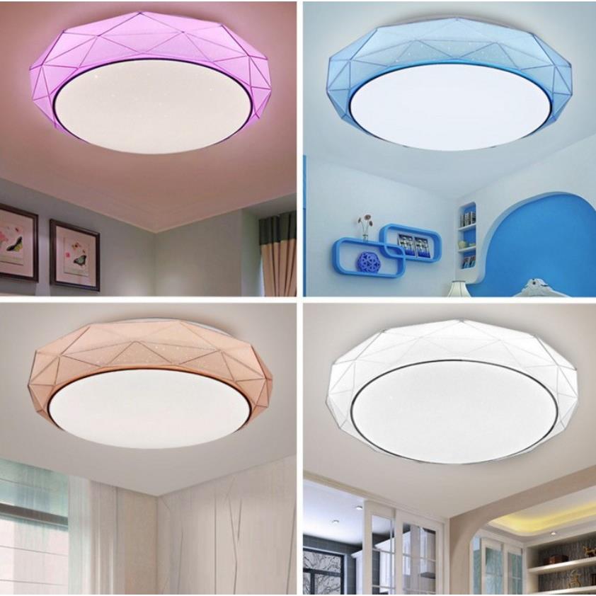 led吸顶灯创意个性菱角圆形房间灯客厅主卧室灯简约现代家用灯具