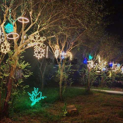 雪花挂件灯 圣诞亮化装饰用品商场酒店节日户外造型串灯led防水
