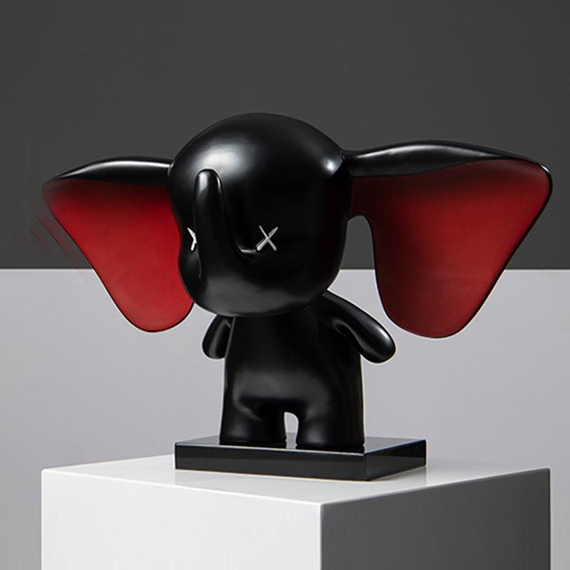 小飞象摆件现代简约轻奢高档客厅电视柜酒柜入户玄关家居软装饰品