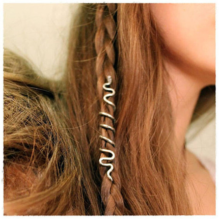 欧美夏季新品流行爱尔兰凯尔特结发珠女发夹发饰个性潮流hairpin