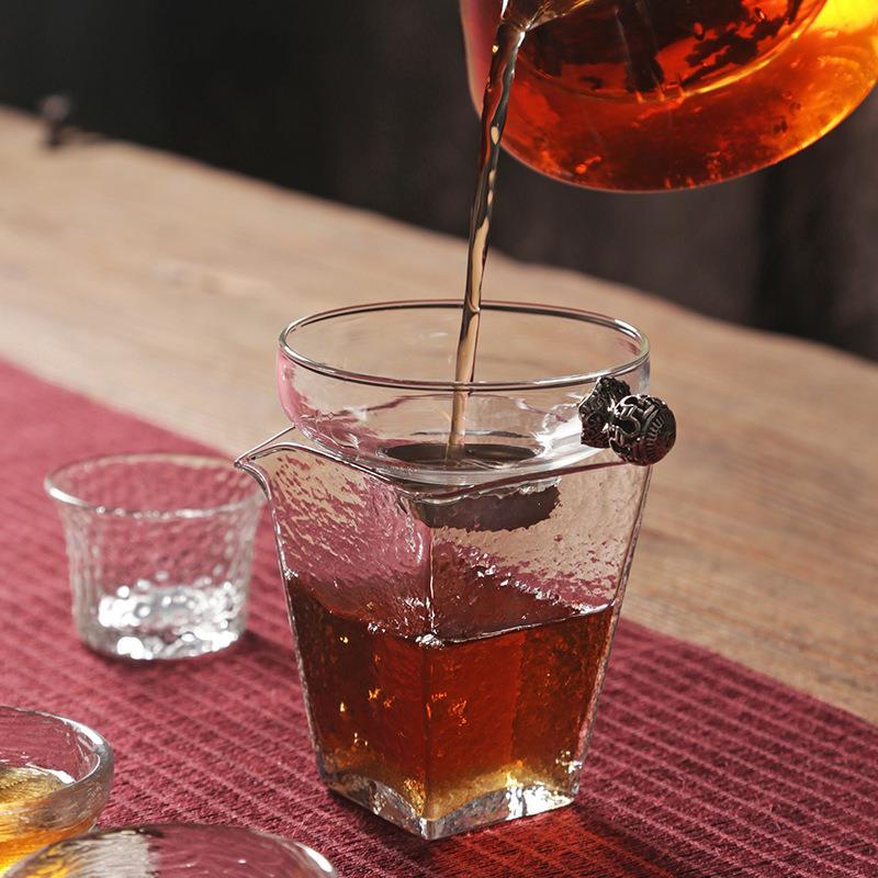 耐热创意玻璃茶漏茶滤功夫茶具配件茶虑滤茶器隔茶叶过滤网漏斗