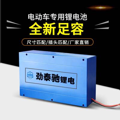 电动车锂电池4812爱玛雅迪新日绿源台铃15电瓶20外卖大容量